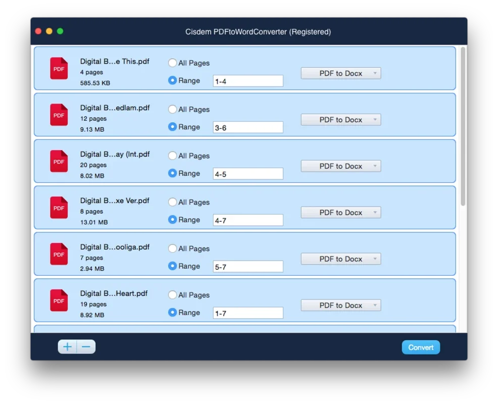 Cisdem PDFtoWordConverter for Mac - Convert PDF to DOCX Easily