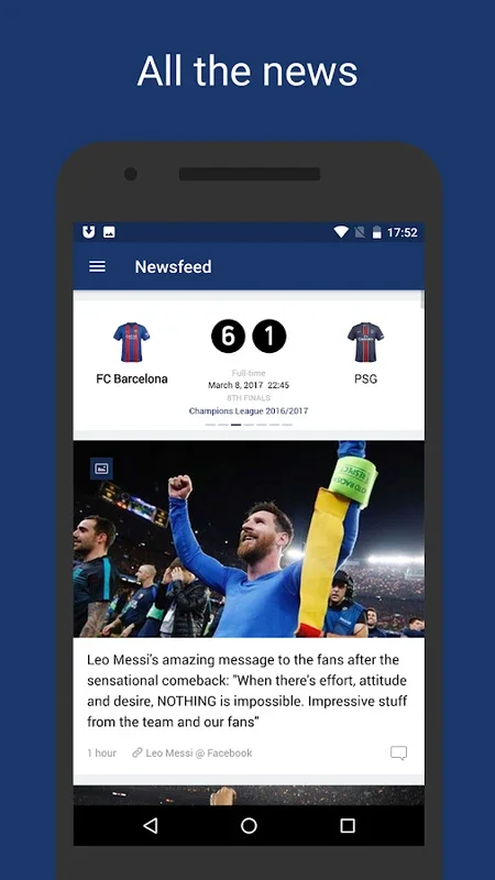 Barca Live for Android - Keep Barcelona FC Fans Informed