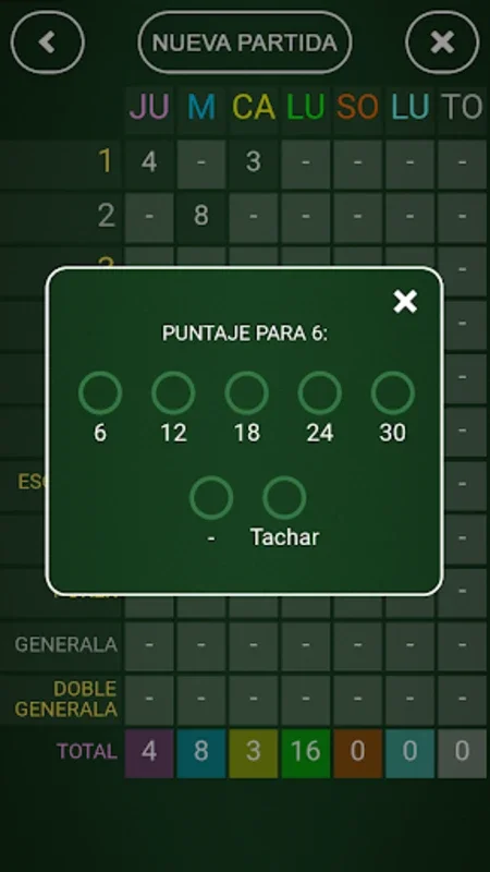 Anotador Generala for Android - Streamlined Game Score Tracker