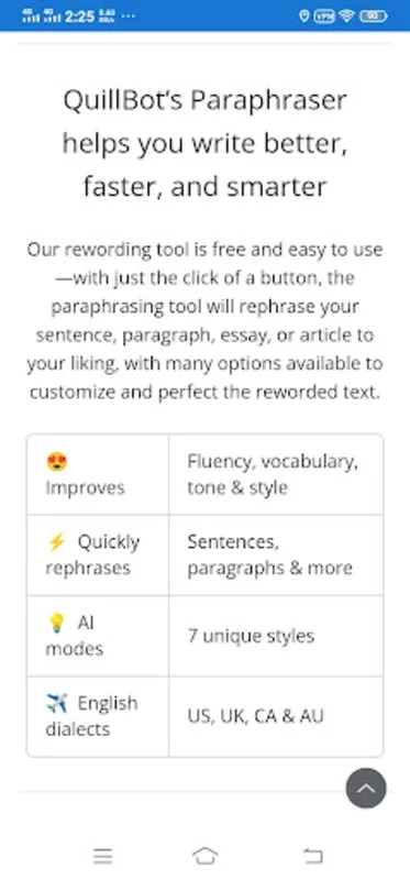 QuillBot AI - Paraphrasing Tool for Android