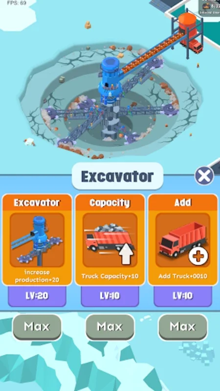 Spiral Excavator Empire for Android - Build Your Mining Empire