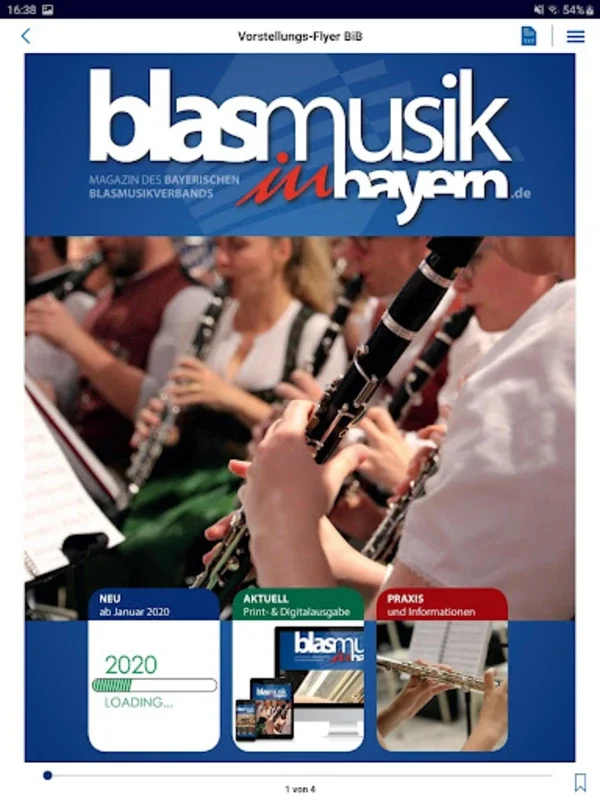 BiB - Magazin for Android: Insights on Bavarian Brass Music