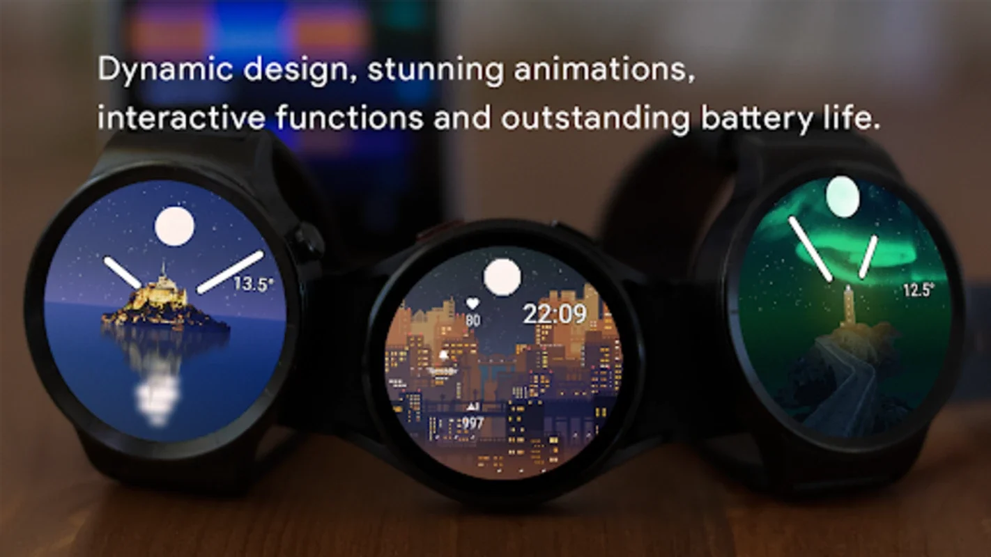 Horizon Smart Watch Face for Android - Dynamic Themes & Battery Life