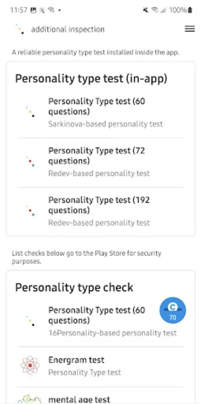 16 Personality Test (96Q) for Android - Uncover Your True Self