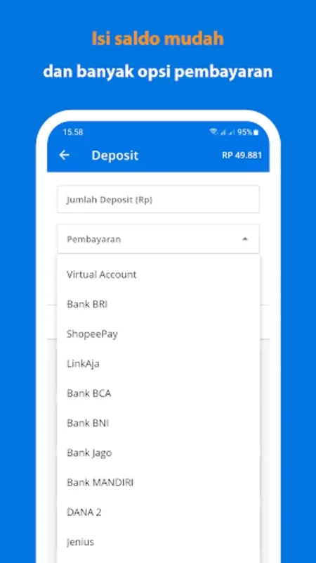 Arena Kuota Murah for Android - Streamlined Transactions