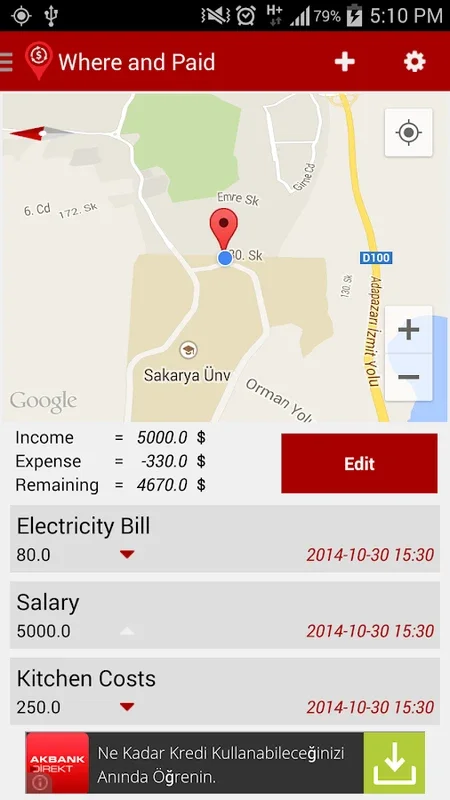 Where and Paid for Android - Convenient Location-Based App