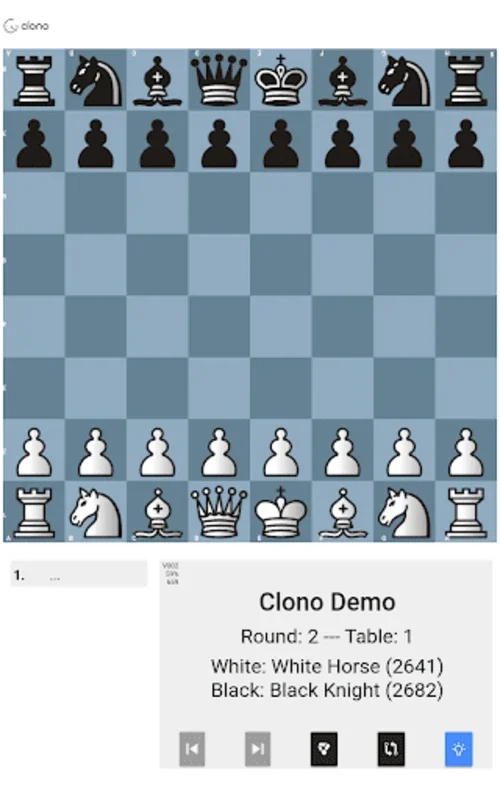 Clono Scoresheet - FIDE versio for Android: Stream Chess Live