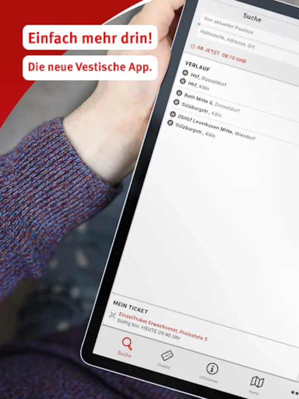 Vestische App for Android - Comprehensive VRR Travel Aid