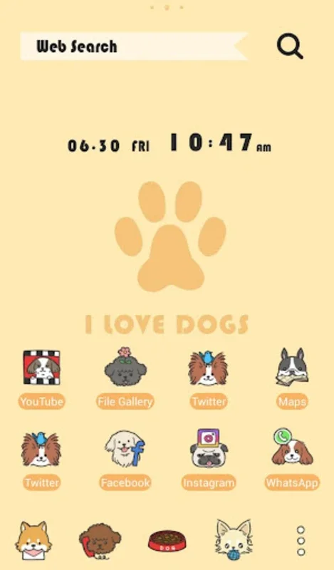 I Love DOGS for Android - Transform Your Device