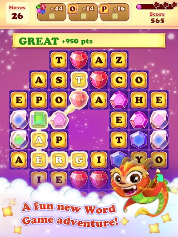 Dragon Words 2 for Android - Cosmic Word Challenges