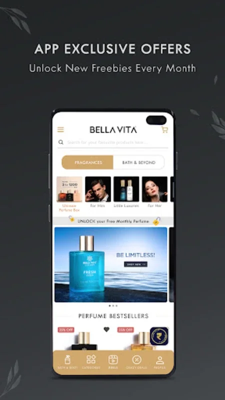 BellaVita for Android: Affordable Luxury Fragrances and Skincare