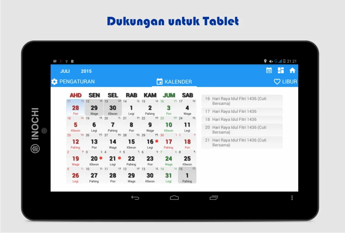 Indonesia Calendar for Android: Comprehensive Calendar Solution