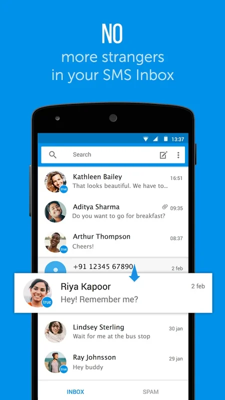 Truemessenger for Android: Manage SMS Spam