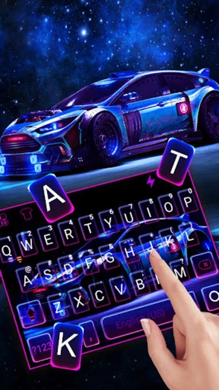 Racing Sports Car Theme for Android - Enhance Typing