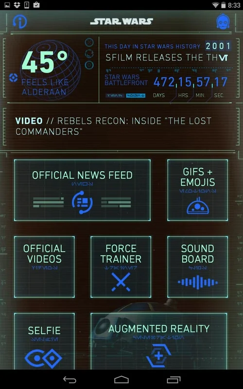 Star Wars for Android - Immersive Galactic Experience