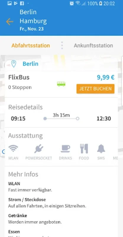 Compare Car, Train and Bus Trips for Android - Effortless Travel Planning