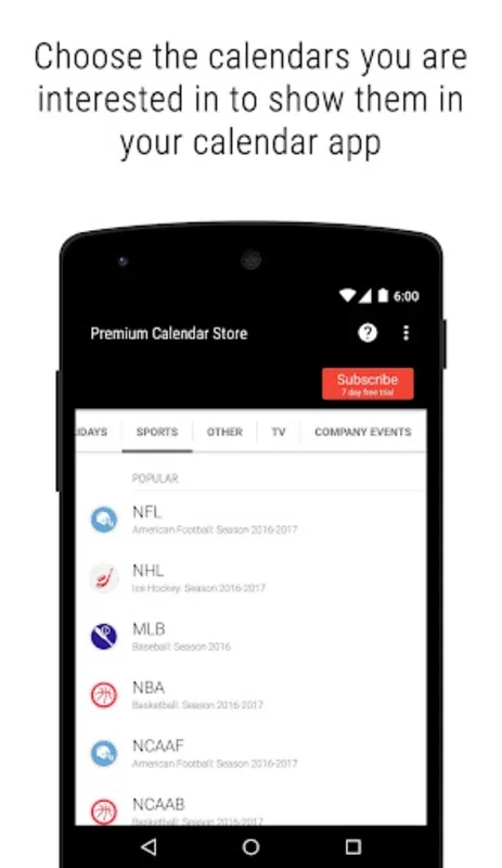 Premium Calendar Store for Android - Stay Organized with Global Calendars