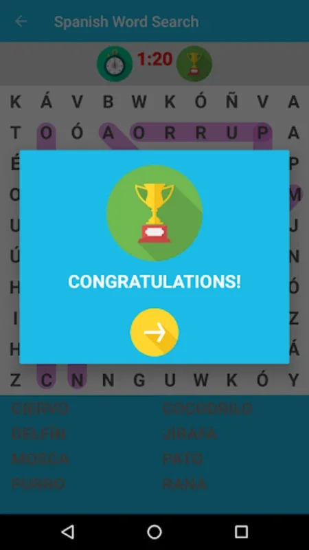 Spanish Word Search Game for Android - Boost Your Vocab