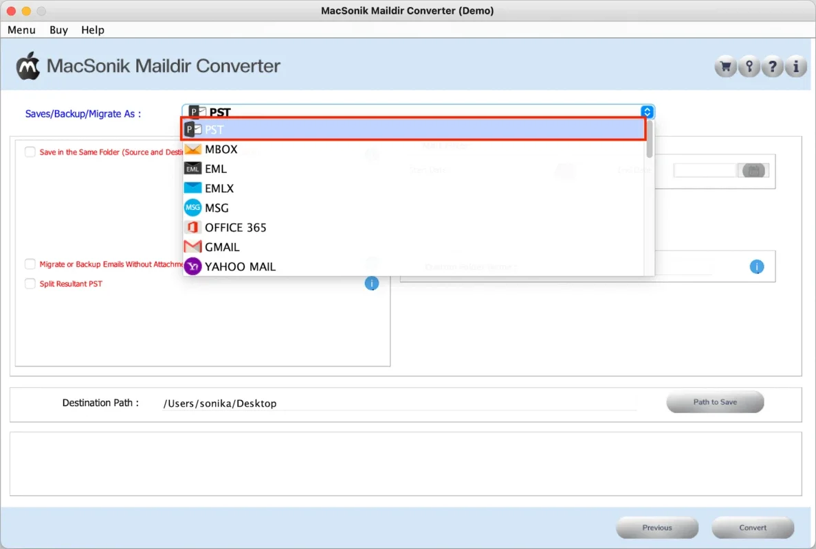 MacSonik Maildir Converter for Mac - Secure Email Conversion