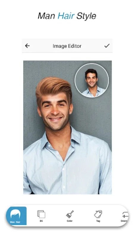 Man HairStyle Photo Editor for Android - Transform Your Look