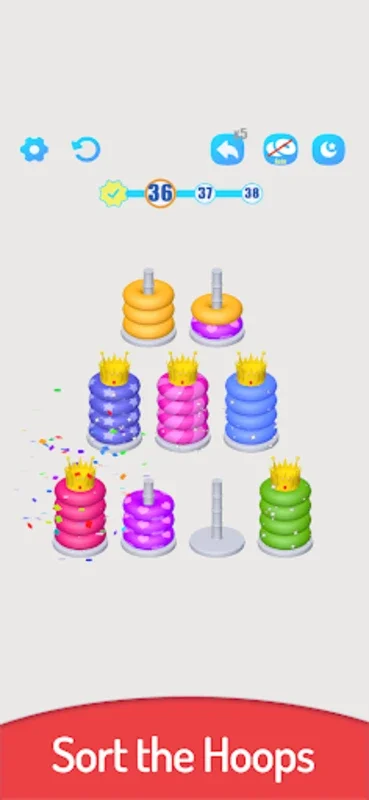 3D Color Sort Hoop Stack for Android - Engaging Puzzle Game