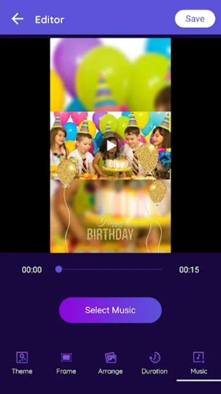 Birthday Video Maker with Song for Android: Create Special Moments