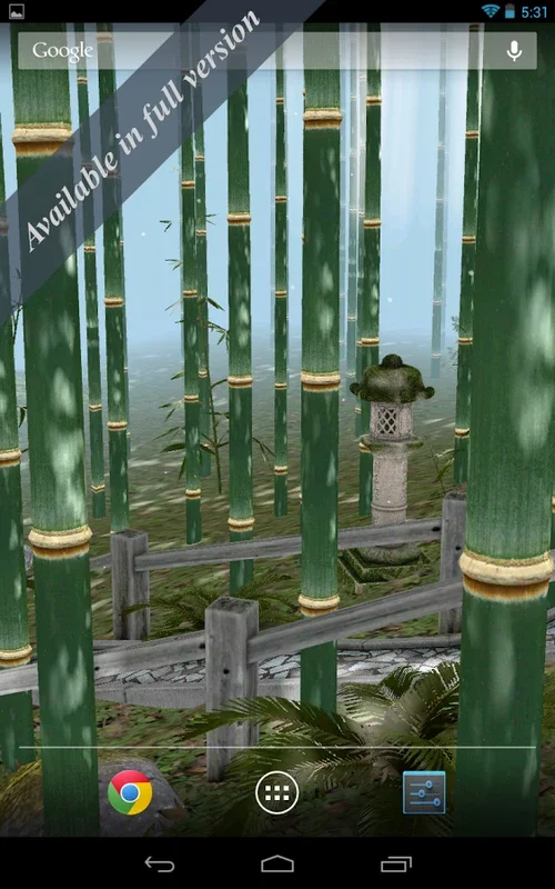 Bamboo Forest 3D Free for Android - Immersive Live Wallpaper