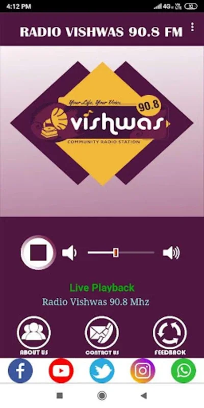 Radio Vishwas 90.8 for Android - Seamless Streaming