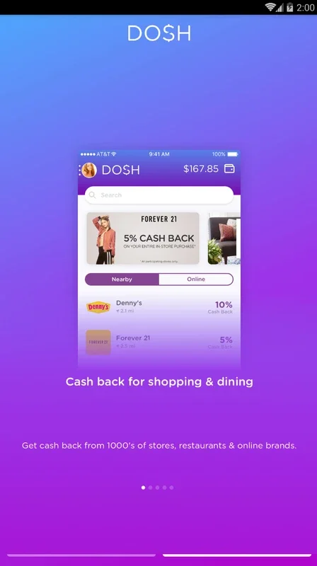 Dosh for Android - Earn Cashback on Daily Activities