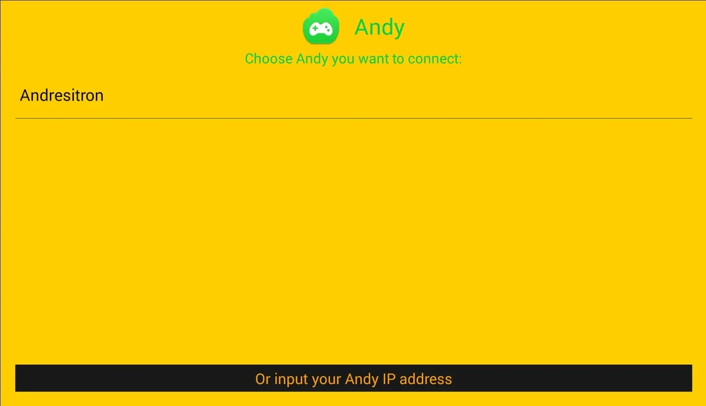 Andy Remote Control for Android - No Downloading Required