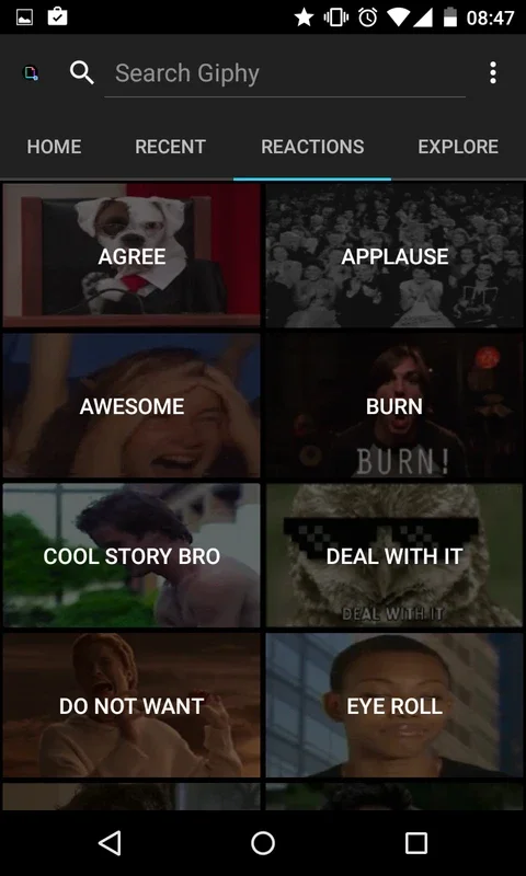 GIPHY - Animated GIFs Search Engine for Android: Easy Gif Search and Send