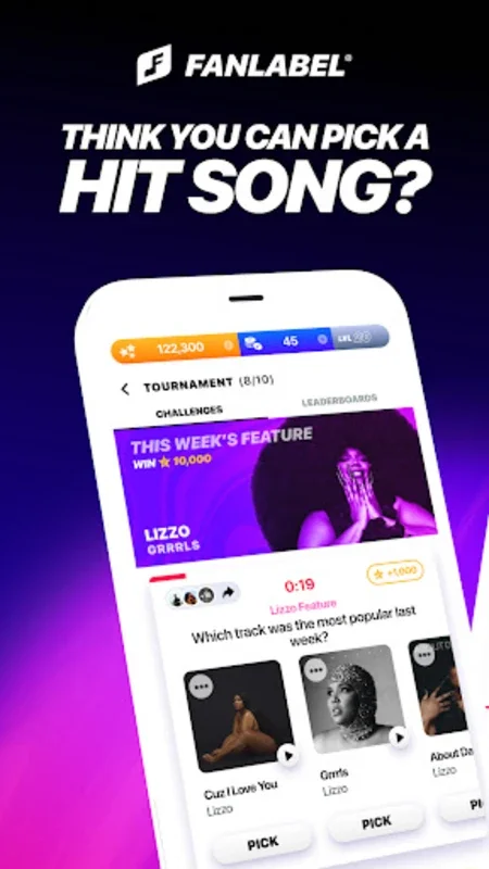 FanLabel: Daily Music Contests for Android - Engaging Fantasy Experience