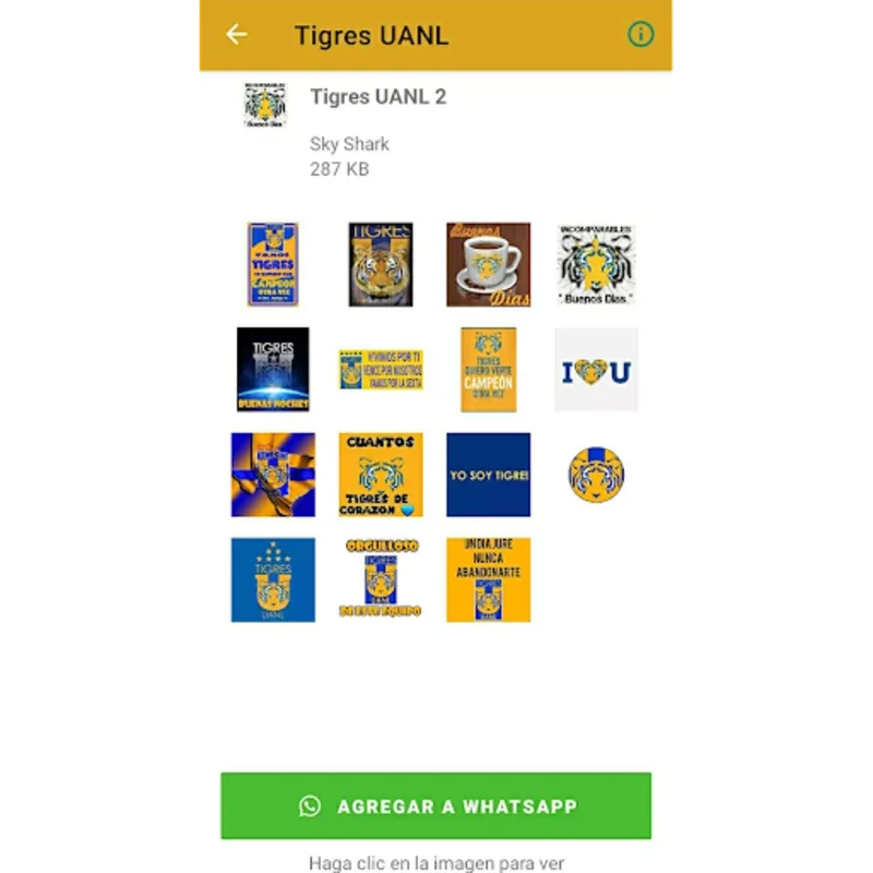 Tigres UANL Stickers for Android - Express Your Team Pride