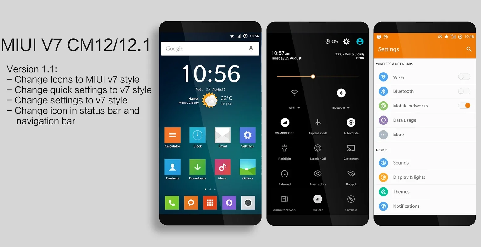 MIUI V7 CM13/12.x for Android - Transform Your Interface