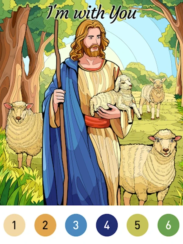 Bible Color for Android - Relaxing Coloring App