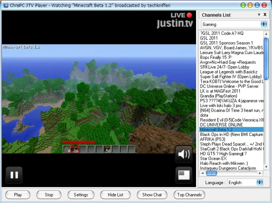 ChrisPC JTV Player for Windows: Free Access to Hundreds of Channels