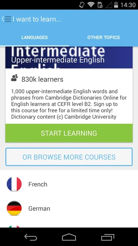 Memrise for Android: Diverse Courses at Your Fingertips