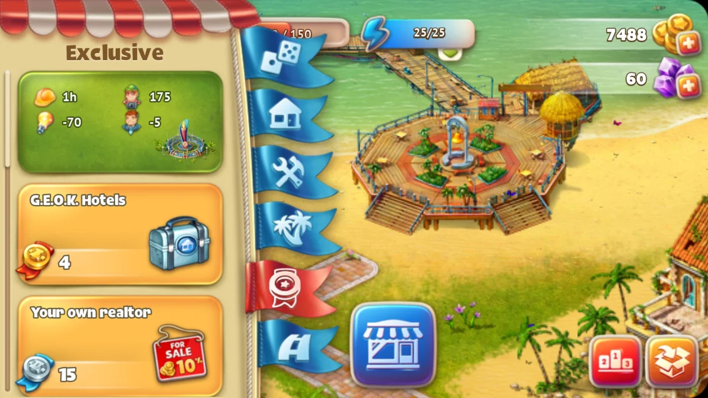 Paradise Island 2 for Android - Create Your Tourist Haven