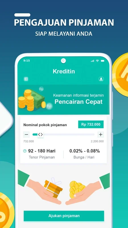 Kreditin for Android - Get Fast Loans Easily