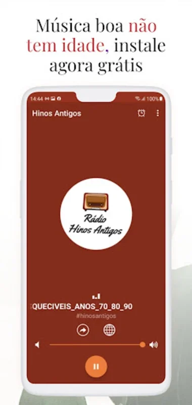 Rádio Hinos Antigos Evangélica for Android - Immerse in Gospel