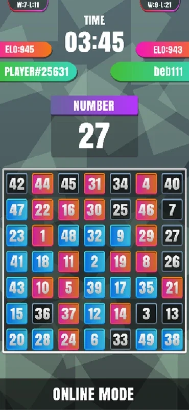 Finding Number Online for Android - Engaging Puzzle Game