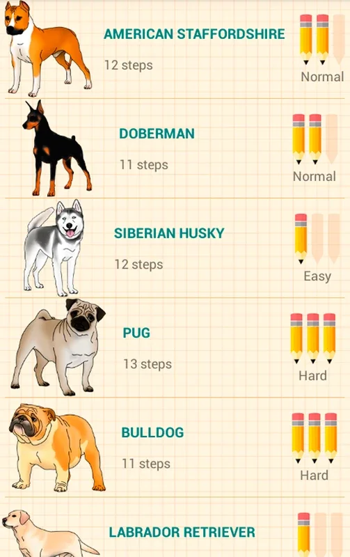 Draw Dogs for Android - Learn Dog Drawing Easily