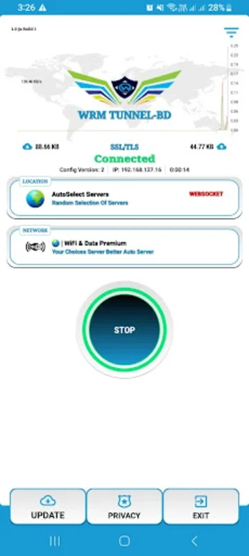 WRM TUNNEL - BD for Android: Fast and Secure VPN