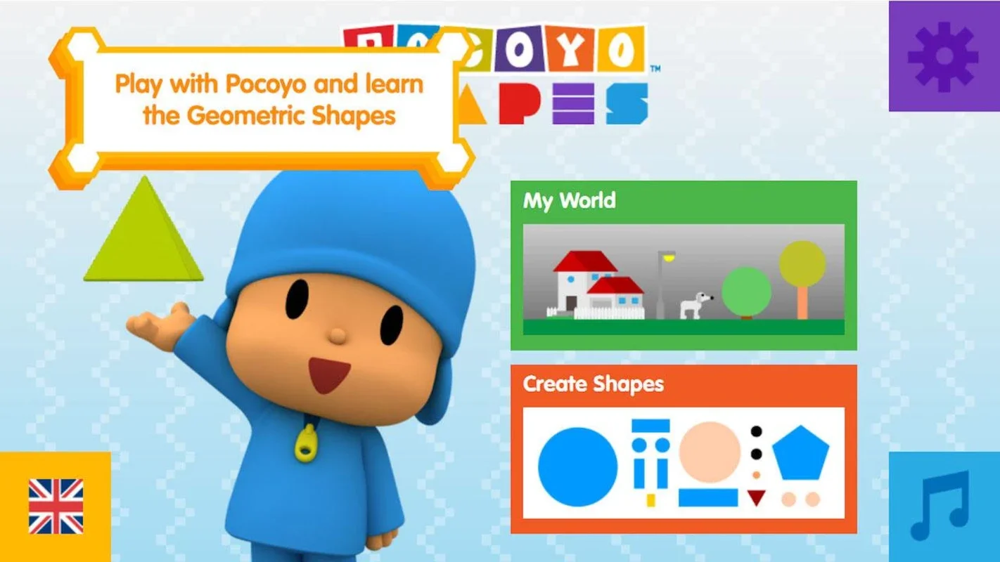 Pocoyo Shapes Free for Android: Fun Shape Learning