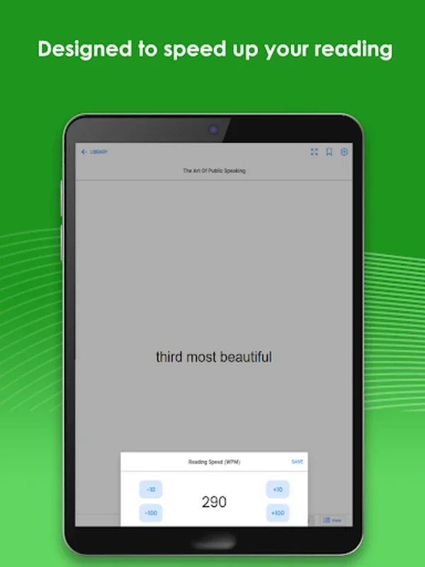 Spreeder - Speed Reading for Android: Boost Reading Skills