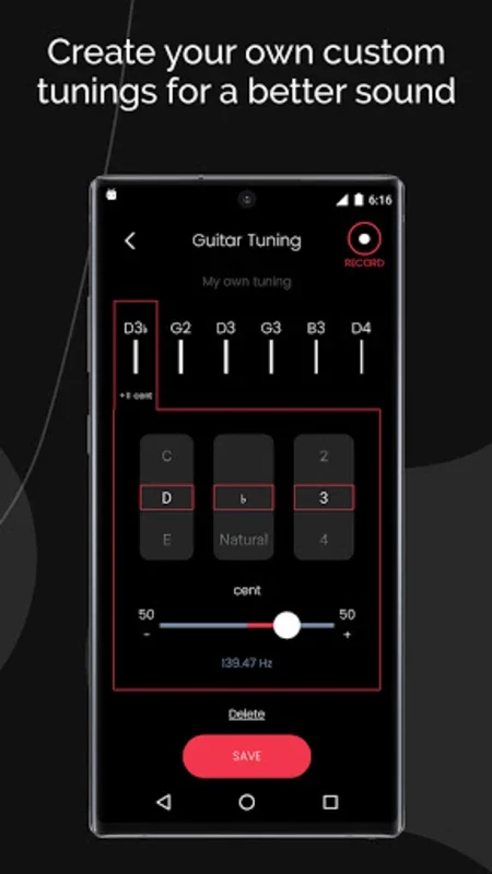 Roadie Tuner - Guitar & Uke for Android: Accurate Tuning App