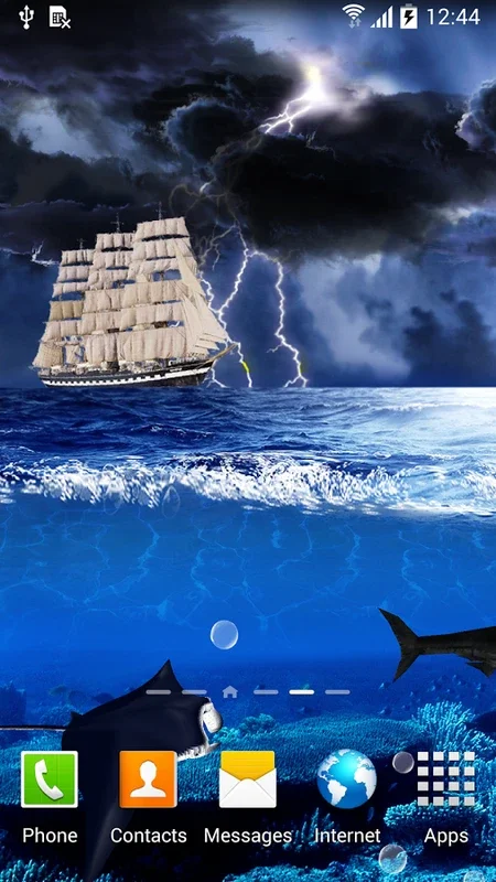 Ocean storm live wallpaper for Android - Stunning 3D Oceanic Scenes