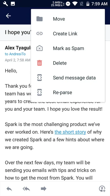 Spark Mail for Android - Manage Your Inbox Easily