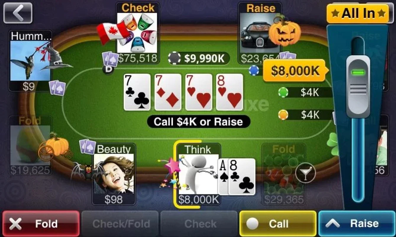 Texas HoldEm Poker Deluxe: Android Poker Game with Social Features