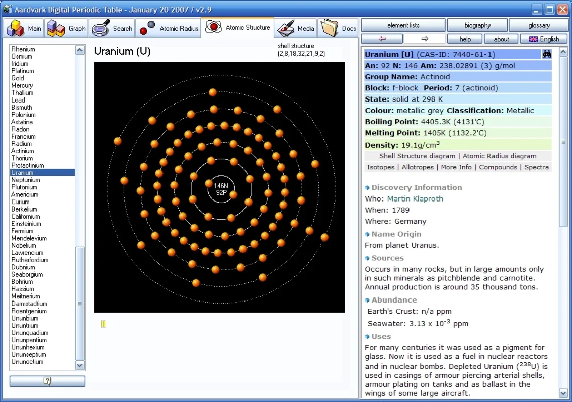 Periodic Table for Windows - Free Download